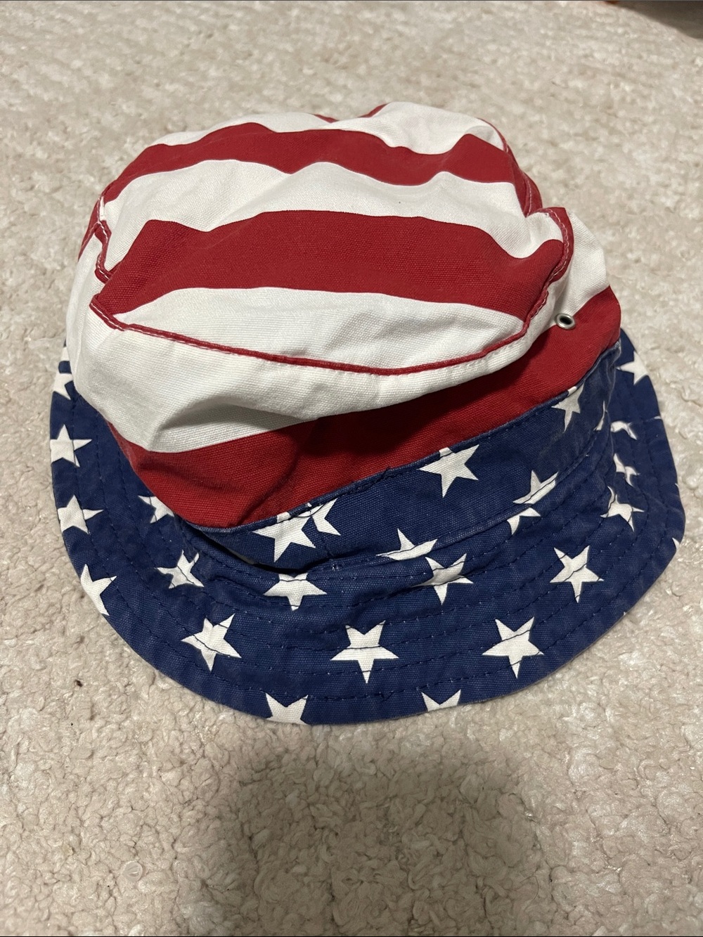 Patriotic Stars & Stripes Bucket Hat - Red, White & Blue